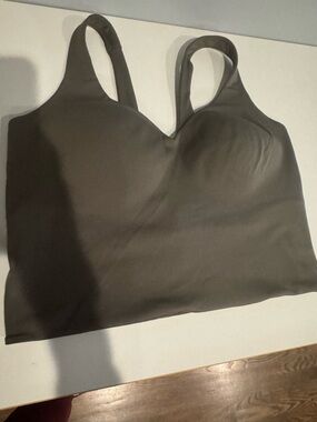 Nike Alate Dri-FIT Longline Sports Bra Tank – olive green – XL